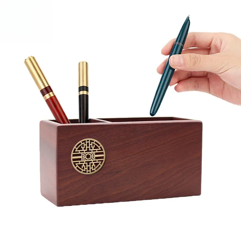 Sedora Heritage Hand-Carved Pen Holder - view 2